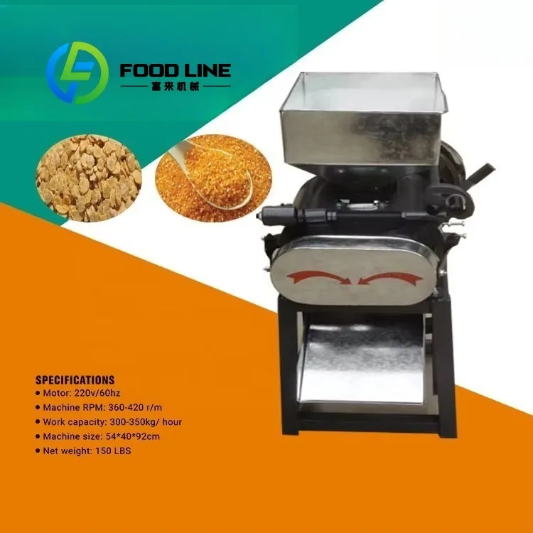 Wheat Corn Grains Flakes Making Machine Flattening Machine Barley Pressing Machine