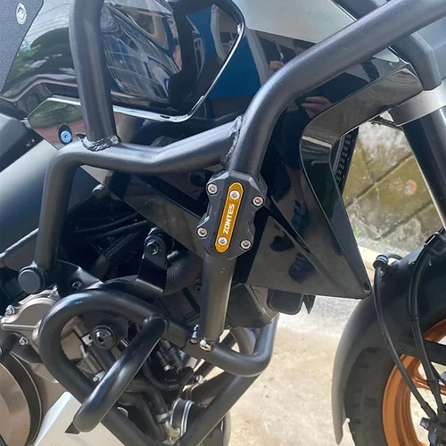 Imagen 2 del producto Para Zontes G1 125 150 Zontes 368G 368E 350E 703RR /F/T ZT 125 310R 310X 350 X T protector de motor de motocicleta bloque de parachoques tapas de neumáticos