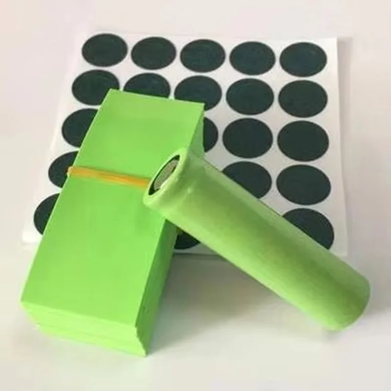 100 stücke 18650 Lithium-Batterie Schrumpf Schlauch PVC Schläuche Film Ärmeln Isolierung Mantel Mit 100 stücke Dichtung Gerste Papier – Detail 4