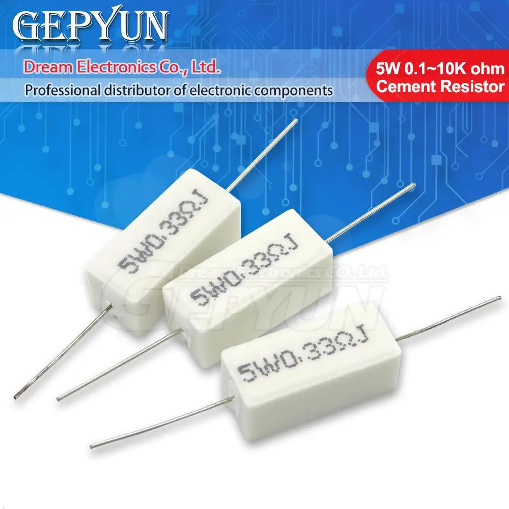 10Pcs 5W Cement Res… - image