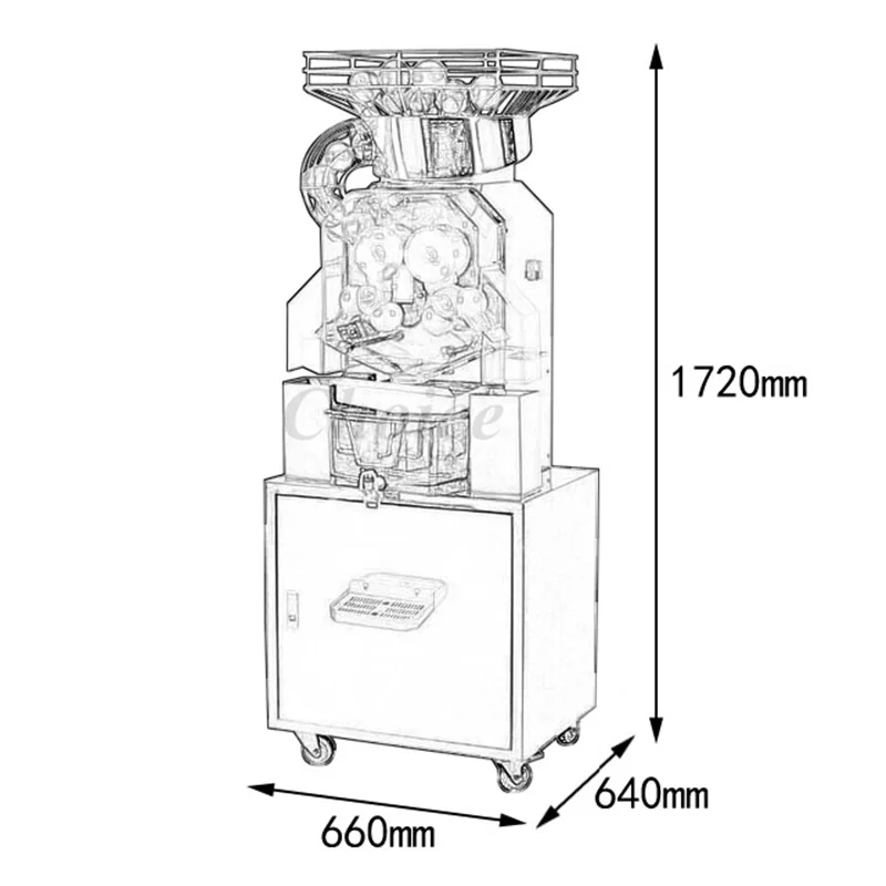 Automatic Drop Electric 370W Orange Lemon Juicer Extractors 40Pcs/Min Fresh Juice Press Blender Exprimidor Citrus Squeezer