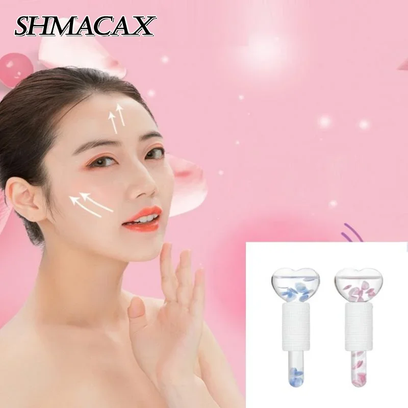 Molde de bola de gelo facial, globos criogênicos reutilizáveis para aperto da pele, reduz o inchaço, olheiras, ferramentas de terapia fria para rosto, 1 peça