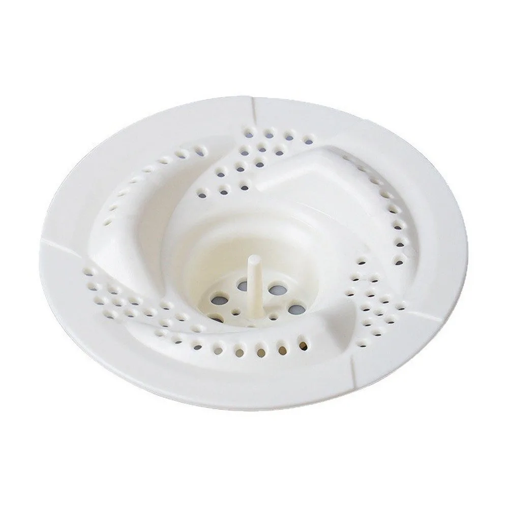 Plastic Drain Grate Cover for Shower Bases and Bathtub Outlets to Reduce Hair Infiltration and Flow Disruption