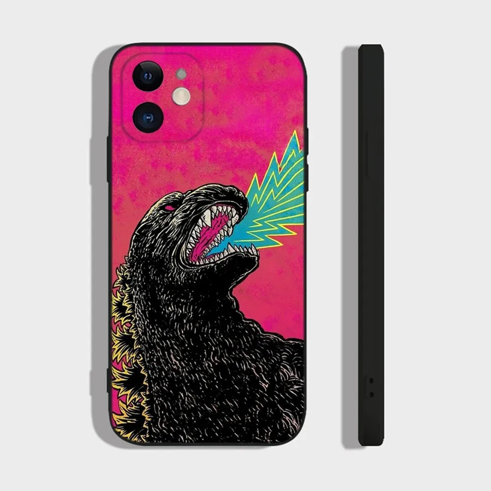 Monster G-GodzillaS Phone Case For iPhone 16,15,14,13,12,11 Plus,Pro,Max,XR,XS,X,7,8 Plus,SE,Mini Silicone Soft