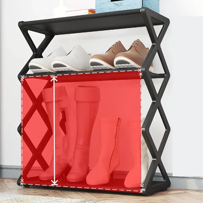 Sturdy Shoe Shelf Home Organizer 4 Tier Shoe Rack Foldable Dustproof Storage for Entryway Bedroom Closet Space Saving Organizer image 4