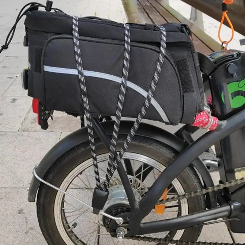 Correas elásticas para equipaje de bicicleta, cuerda conveniente para empaquetar equipaje con gancho, correa de sujeción gruesa para equipaje de motocicleta, bolsa de viaje segura