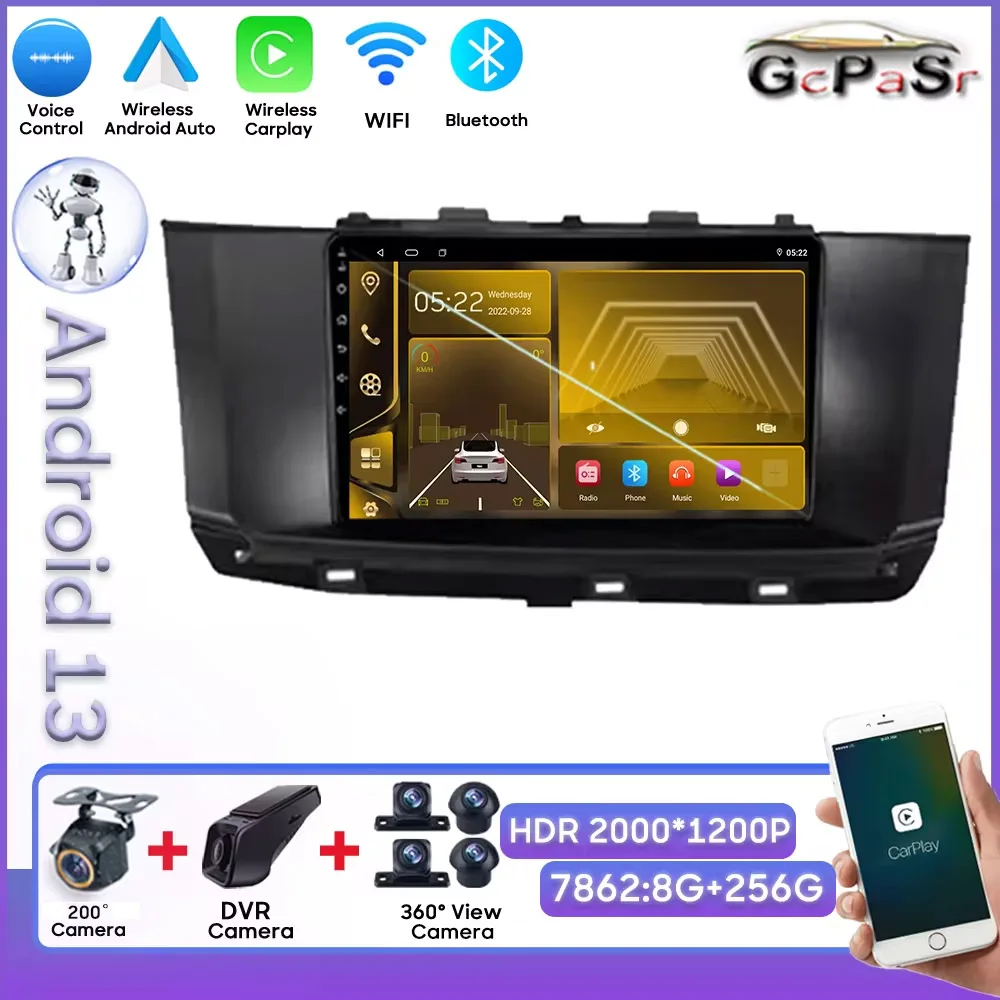 Car Android For Geely GC9 Emgrand GT Borui 2017-2019 Car Multimedia Player Touch Screen Wireless  Android Auto Mirror Link Wifi