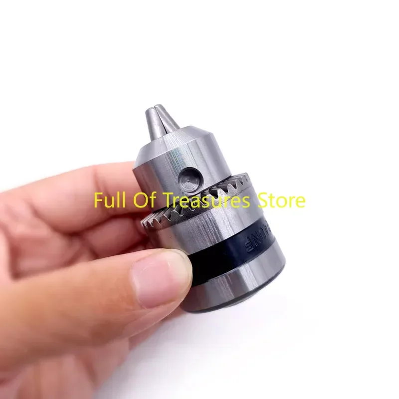 1pcs 1.5-10mm B12 3/8 Thread Drill Chuck Conversion Drill Chuck 1/2 M12x1.25 Wrench Into Electric Drill Keyless 3 Jaw Chuck