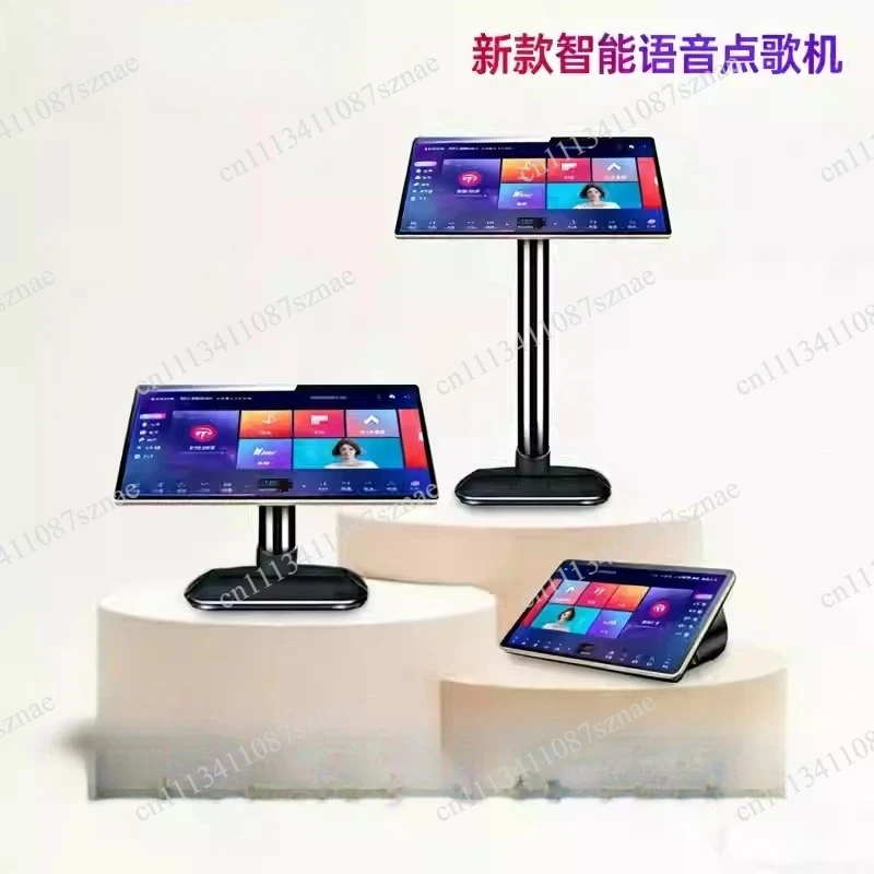 Home KTV Voice Dual System Jukebox All-in-One Machine, Capacitive Screen Karaoke Player with English Multi-Language Audio