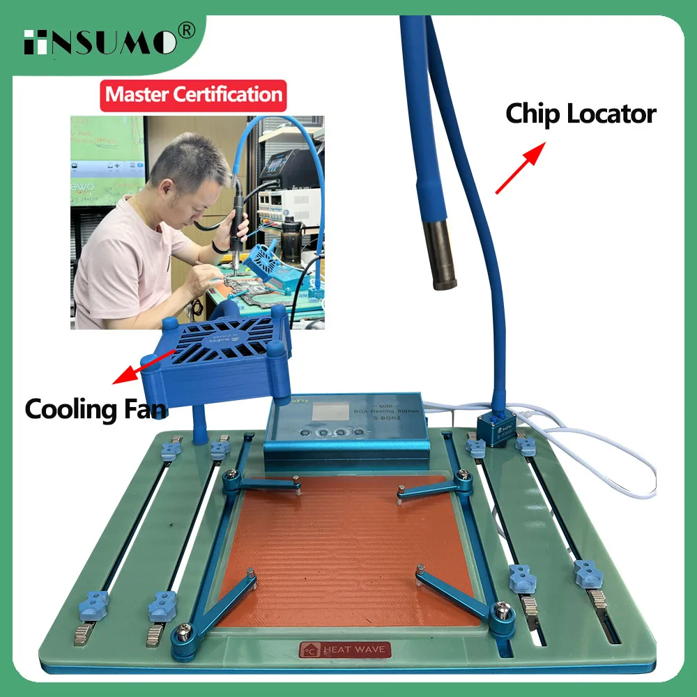 Sofix S-BGN2 Mini BGA Heating Station For Macbook Pro Mac with Tool Logic Motherboard Heat Solder Welding T2 Chip Glue Removal