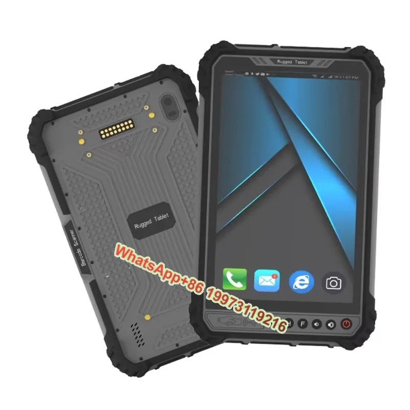

8" Android 11 Outdoor Smart PDA with NFC Dual Cameras USB BT Wifi 2D Barcode Reader UHF RFID 6G Ram 128G Rom Industrial Tablet