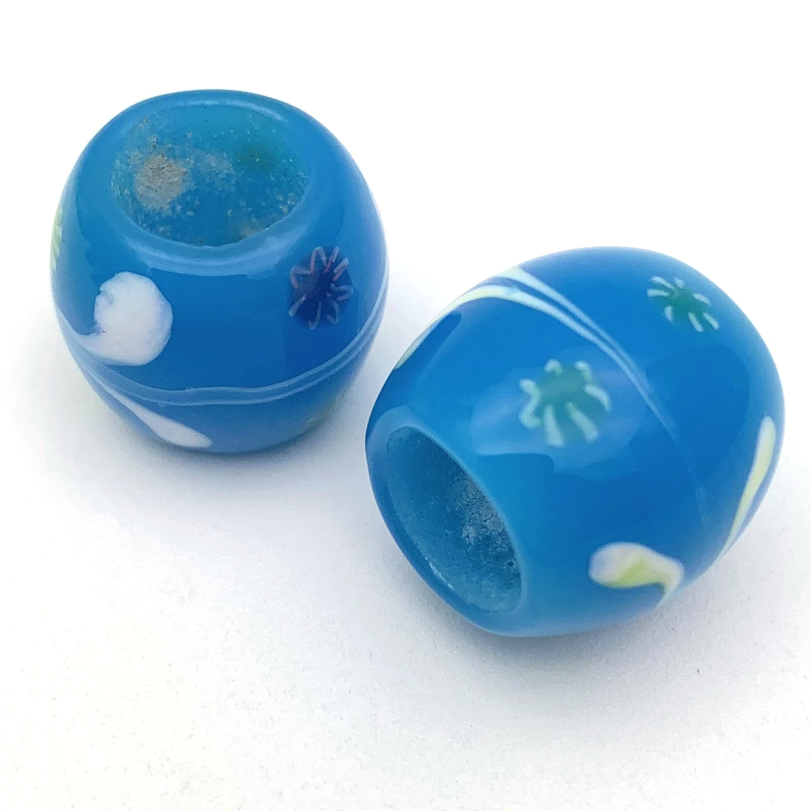 DK03 2 шт., бусины из муранского стекла, лампа для работы, стеклянные бусины, лампа ручной работы, лампа ручной работы, подходит для европейских подвесок, браслет, ювелирные изделия своими руками