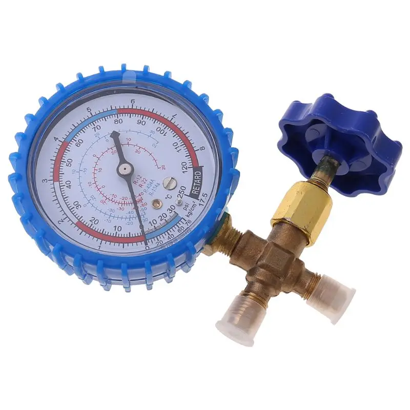 220PSI 500PSI Air Conditioning Refrigerant Recharge Pressure Gauge Manometer