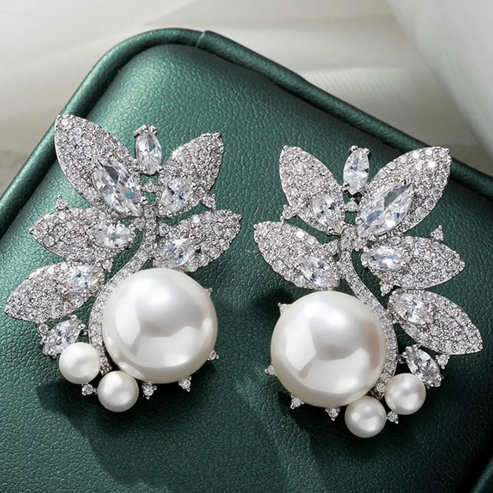 

Missvikki Spring Summer Earrings For Women Bridal Wedding Party Earrings Jewelry Luxury Geometric High Quality New Accessories