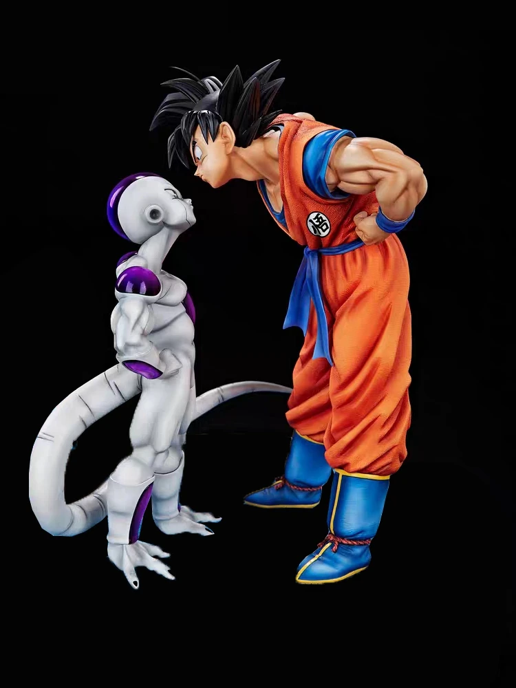 Dragon Ball Anime Figurki Son Goku Frieza Look Każda Inna Figurka 18cm Statuetka Pvc Model Kolekcja Lalek Pokój Decora Zabawki Prezenty