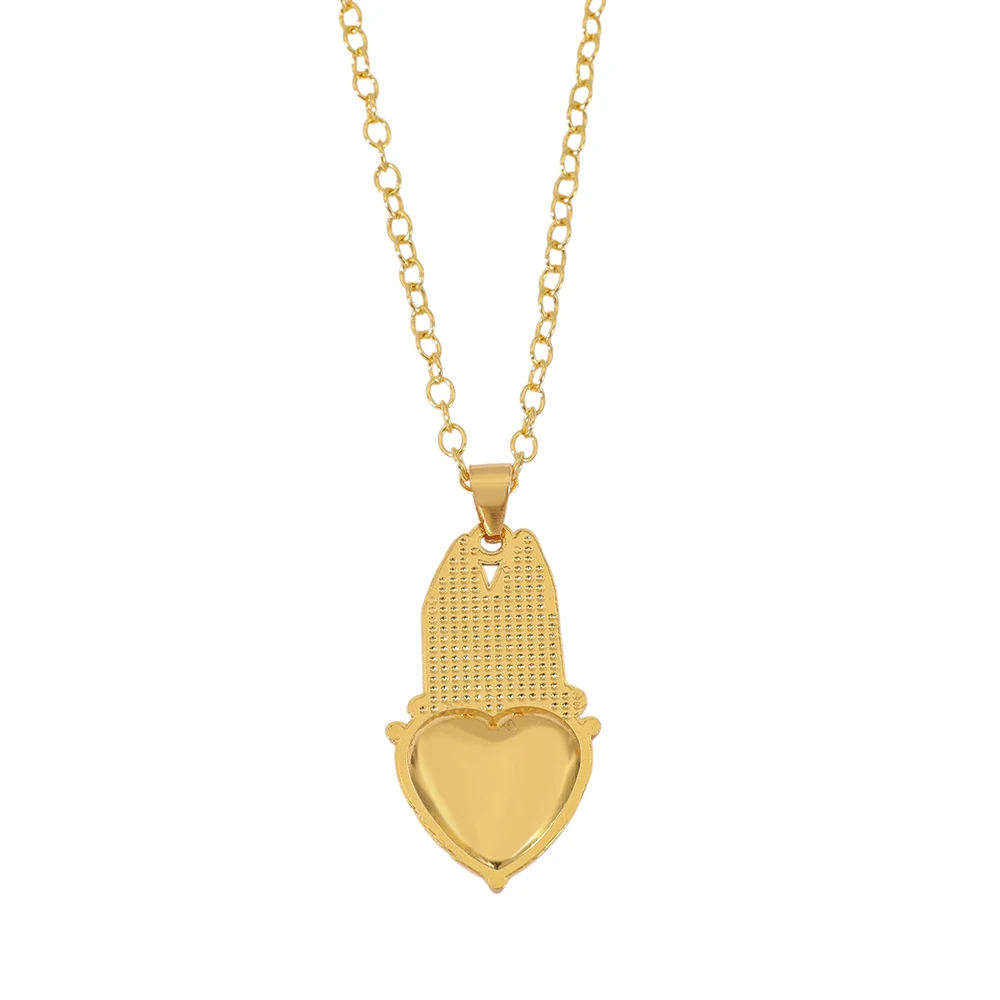 Colar de Cão Crystal Bluey em Cor Dourada, Joias Femininas de Moda, Acessório Criativo Simples de Alto Padrão Europeu-Americano, Presente para Meninas