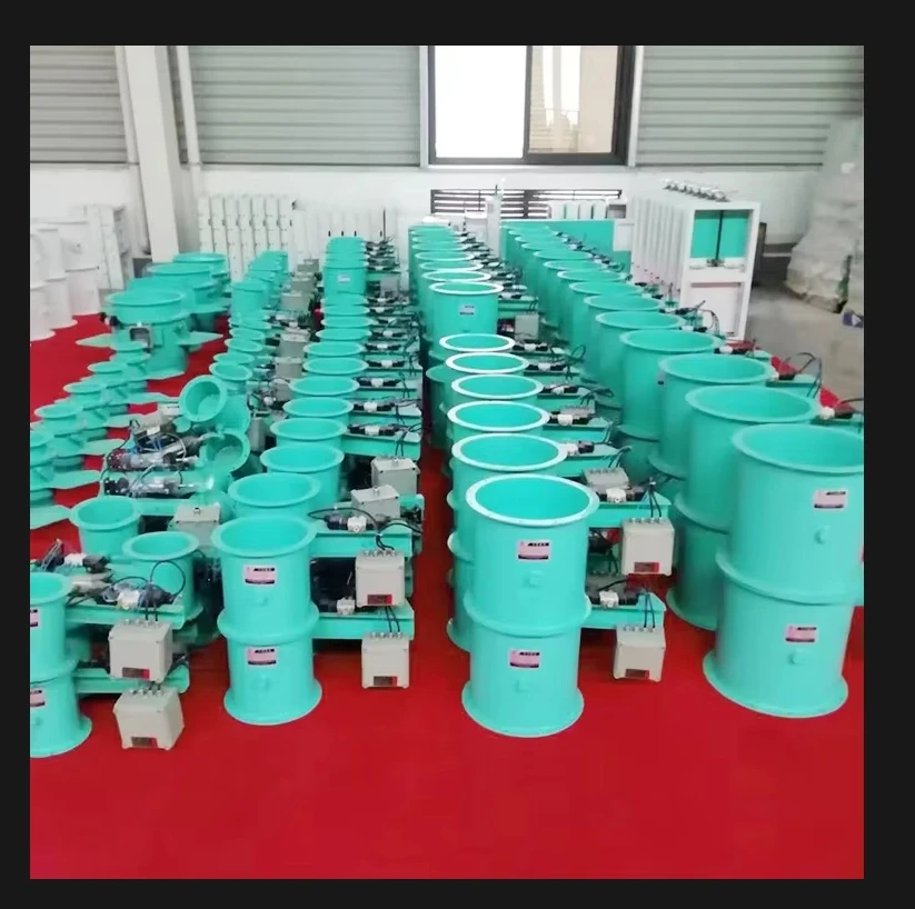 Pneumatic butterfly valve conveying granular cement powder, aluminum alloy material