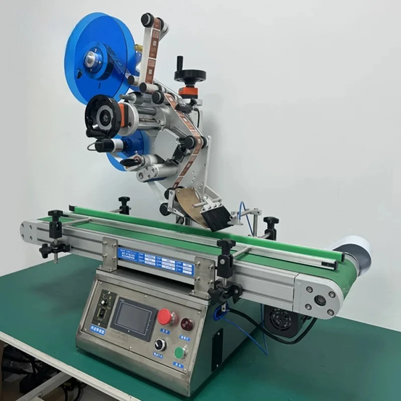 Small Automatic Self-Adhesive Labeling Machine, Flat Carton Bottle Food Packaging Printing Label Equipment