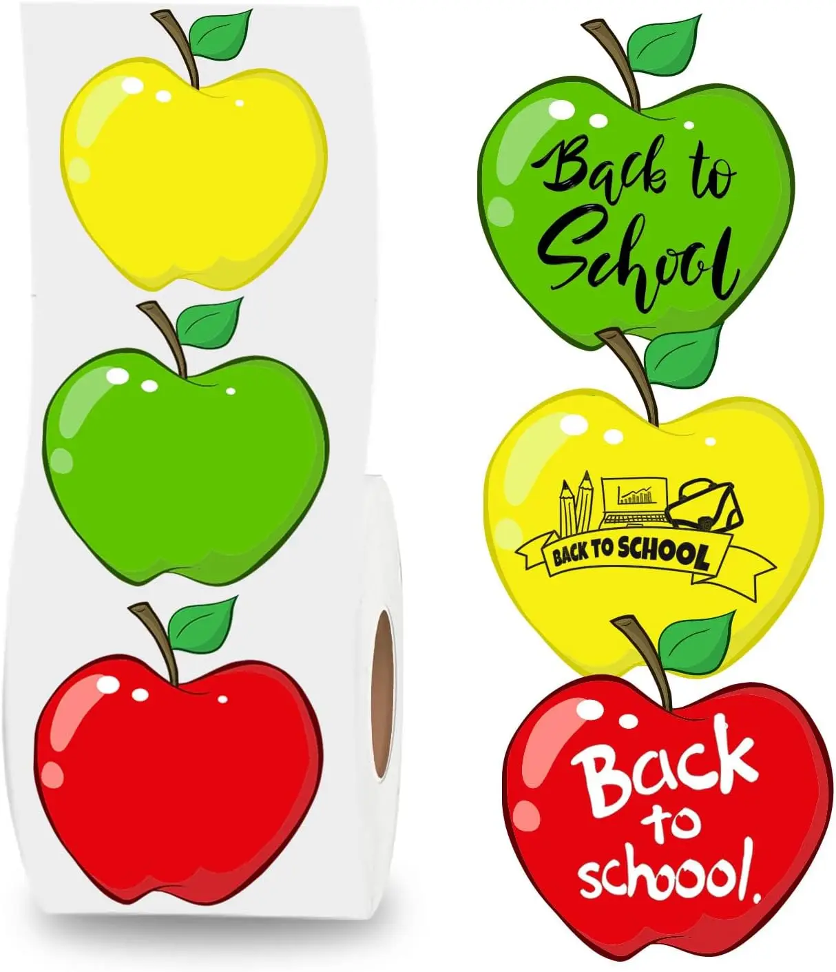 

2-дюймовые термоэтикетки в форме яблока для доски, домашней школы, доски, тема «Назад в школу», декор для классной комнаты