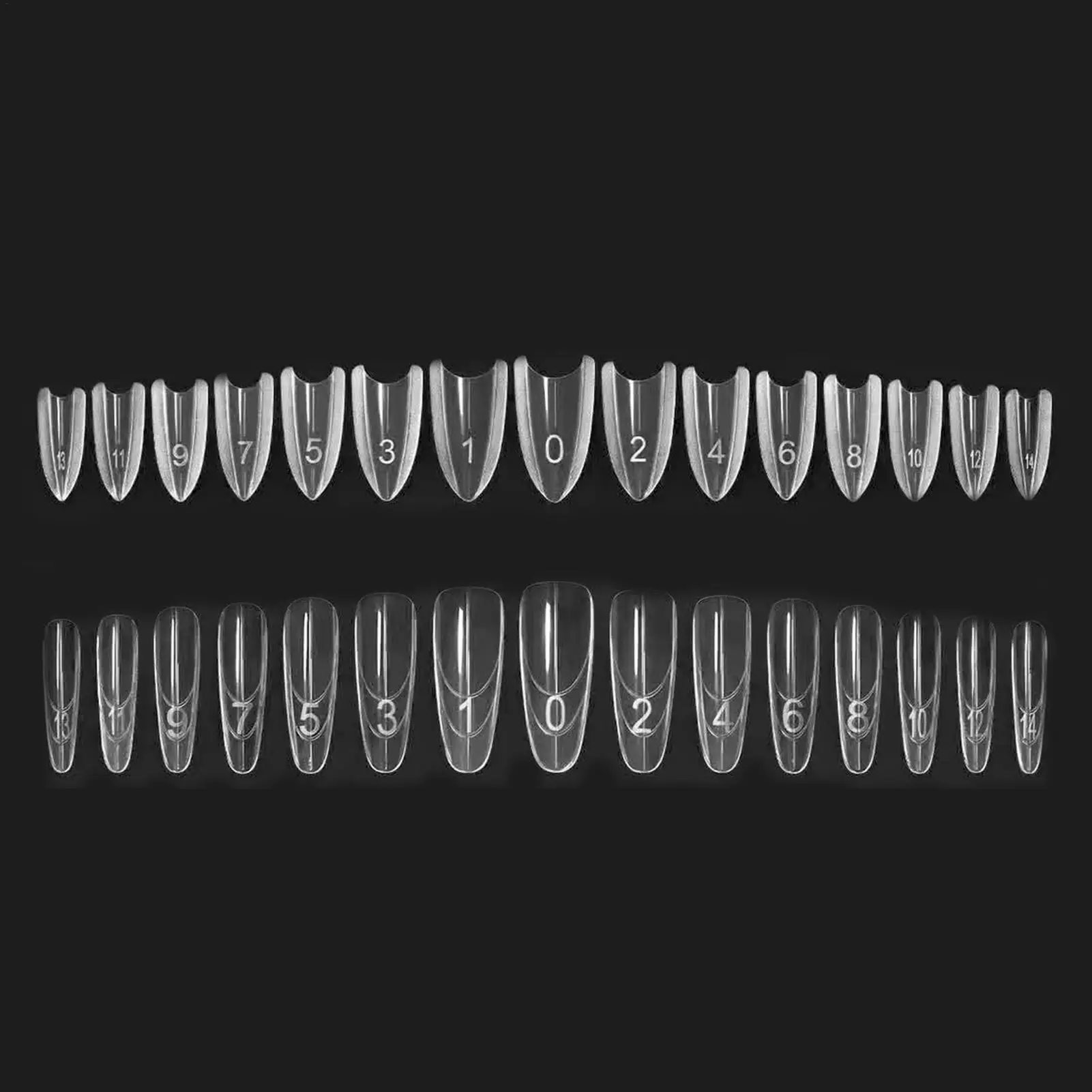 

Nail Forms Fingernails Crafting Sandwich-Structure Nail Extention Tips Forms for Beginners Professionals Women Girlfriend