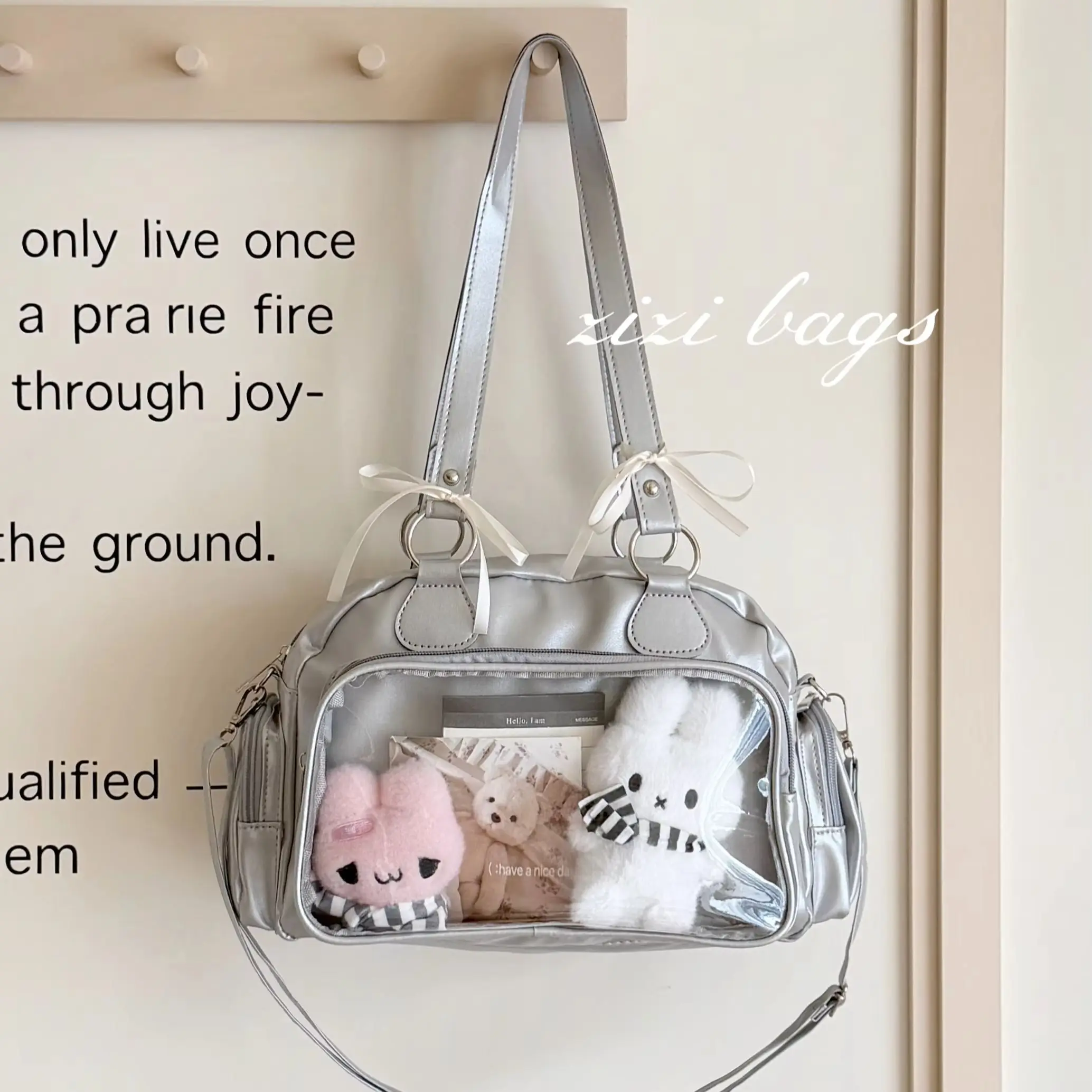 Cute Bar Ita Bag, 3-Color Versatile Bowling Bag, Portable Crossbody & Backpack, New Arrival - view 3