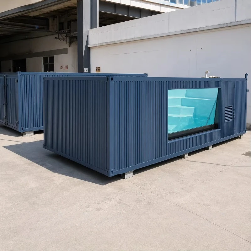 Container Swimming Pool Low‑Maintenance Prefab Water Equipment Smooth Inner Liner Convenient For Daily Cleaning Routine Water