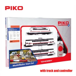 PIKO Train Model HO Primary Set BR146 Tram 2 Cars Double-decker Passenger Compartment Train Set 57133 with Track and Controller