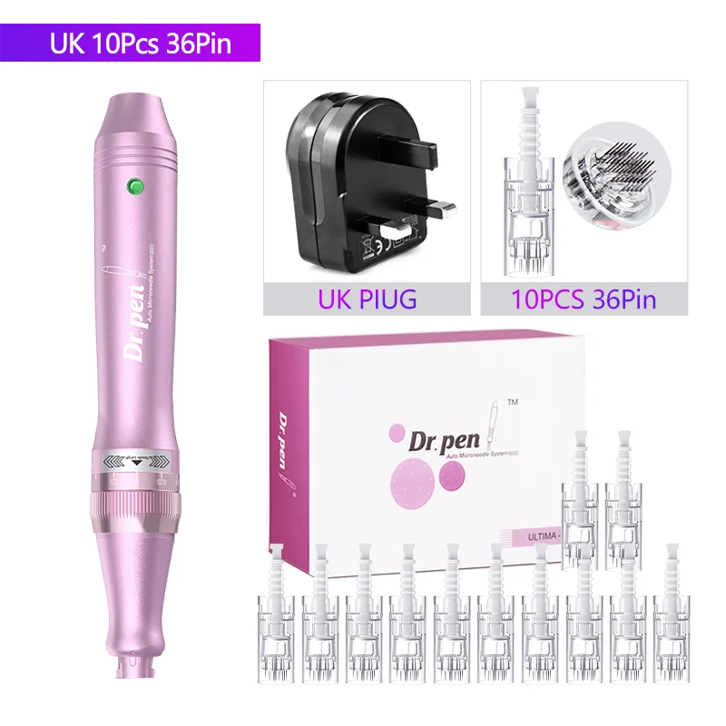 Authentieke Dr. Pen Ultima M7 12 stuks 0,25 mm naalden Multifunctioneel gezichtsmesotherapie huid draadloos elektrisch derma beauty apparaat