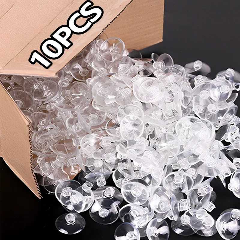 1/10Pcs Clear Sucker Suction Cups Transparent Plasitc Mushroom Head Suckers Cup Hanging Hooks for Towel Wedding Car Window Decor