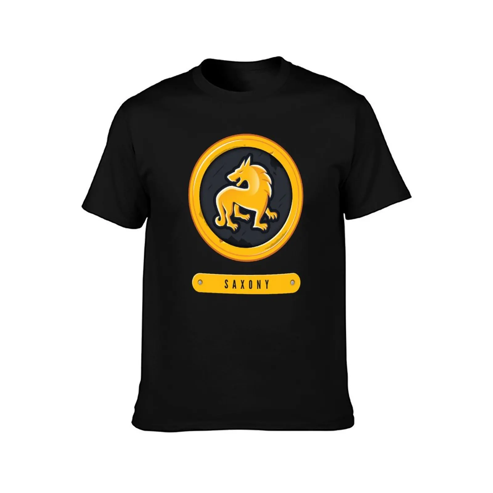 Saxony Faction (Scythe Board Game) T-Shirt Simple Casual Short Sleeve Tee T-Shirt