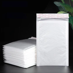 10pcs (11 * 15cm + 3cm) Waterproof And Shockproof Bubble Bag White Ultra Light Pearl Film Envelope Express Polyethylene Foam Bag