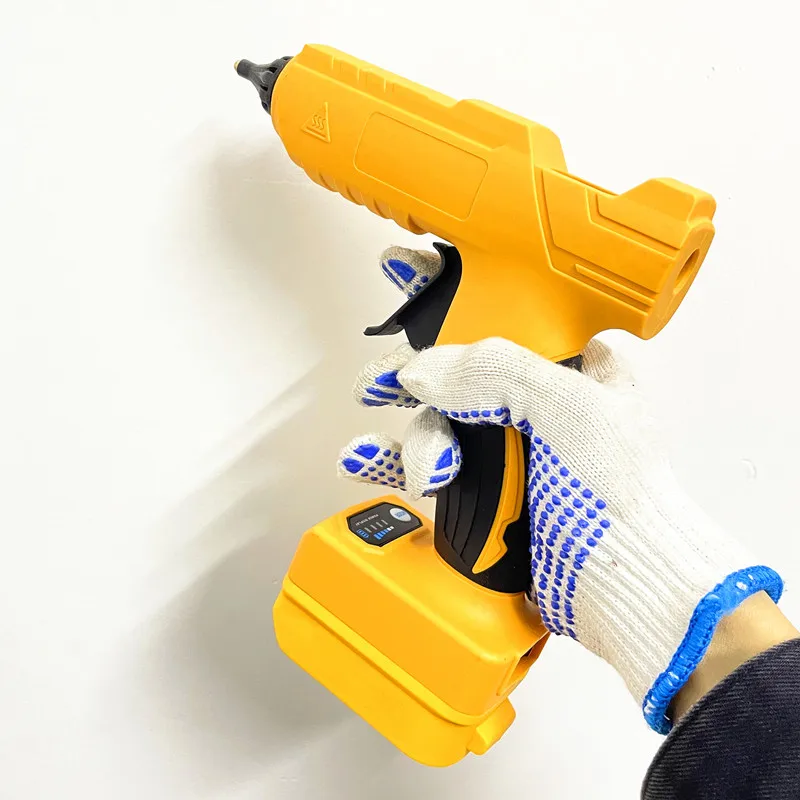 DeWALT 20V 배터리 전기 핫 접착제 총 무선 용융 접착제 총 11mm 접착제 스틱 핫멜트 용접 공기 총 전동 공구