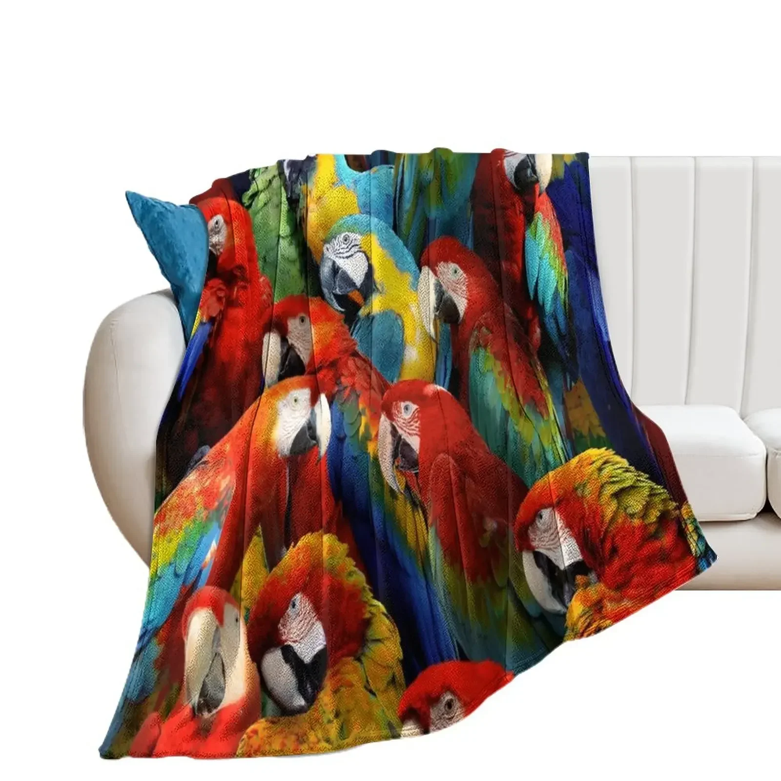 Parrots Throw Blanket Weighted For Sofa Thin Bed Fashionable Blankets