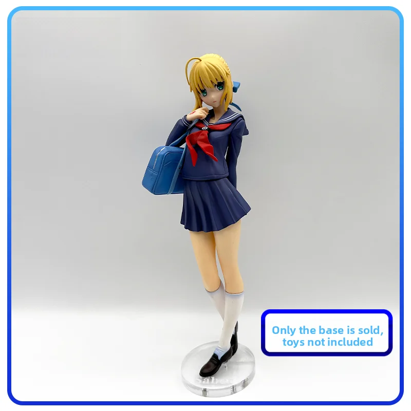 قاعدة أكريليك شفافة Fate Stay Night Saber Figure قابلة للتخصيص حامل عرض أنيمي موضوع لوحة قاعدة لعبة قابلة للجمع