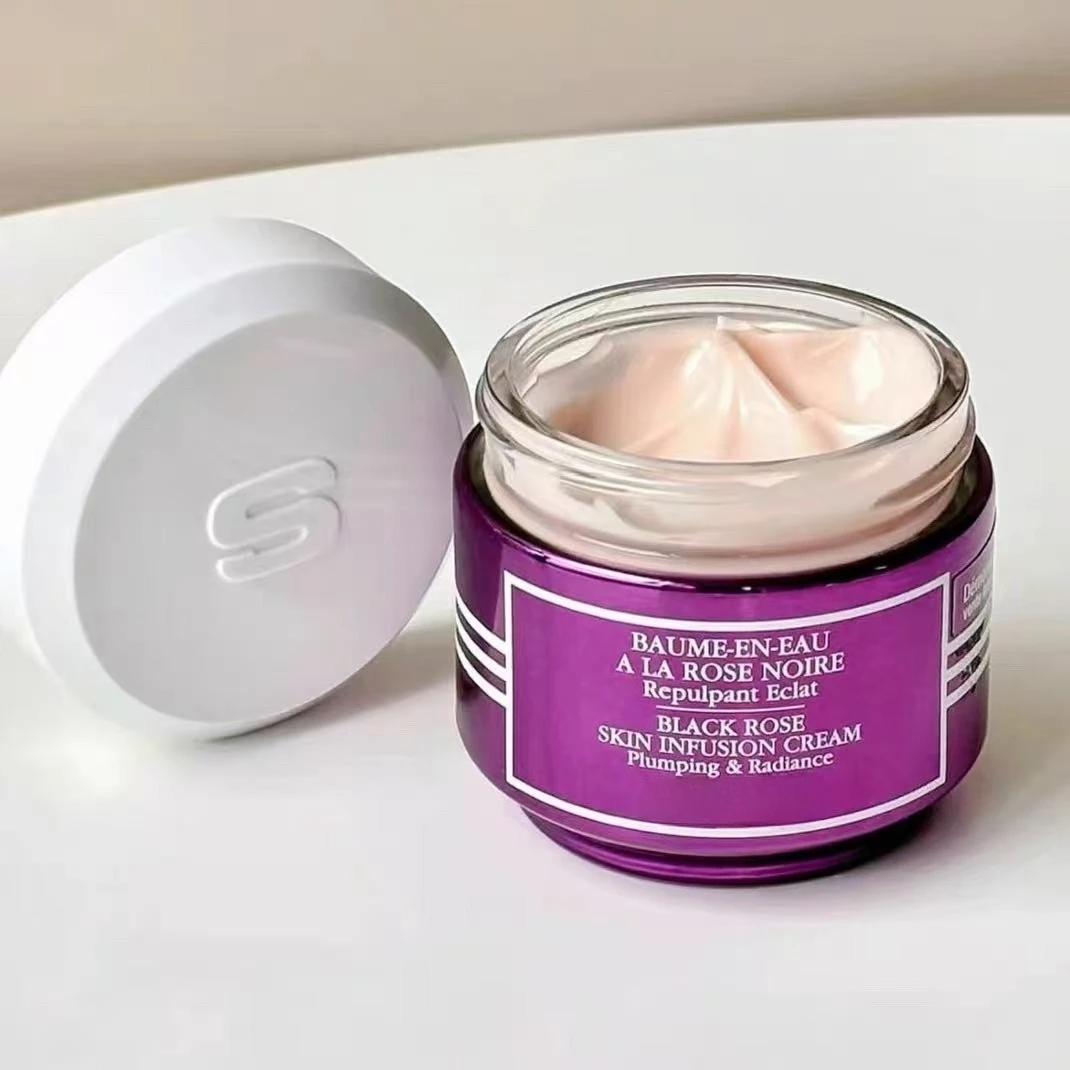 Crema facial/loción de rosa negra, crema de infusión para la piel con flores de azafrán, herramienta de maquillaje facial de 50ml, herramienta de maquillaje