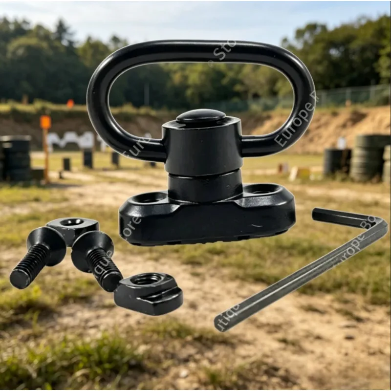 

QD Sling Mount MLOK Metal Swivel Loop Floating Cup Universal Bracket for Outdoor Single Double Point Sling Accessories