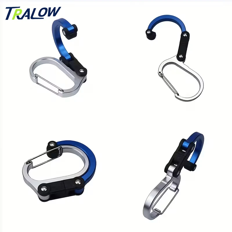 

TRALOW Carabiner Gear Clip and Hook for Hanging Heavy Duty Items, Camping Backpacks, Suitcases, Kayaks, Bicycles Outdoor Use