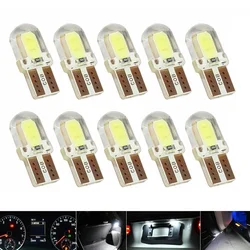 10PCS T10 194 168 W5W Wedge COB LED Light License Plate Lamp Dome Map Door Clearance Bulb 12V For Auto Car Interior Accessories