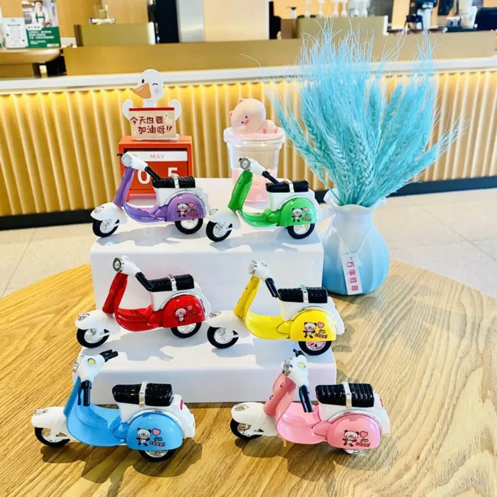 

Mini Pull Back Motorcycle Toys Colorful Simulation Simulation Motorbike Model Alloy Motorcycle Action Figures Kids