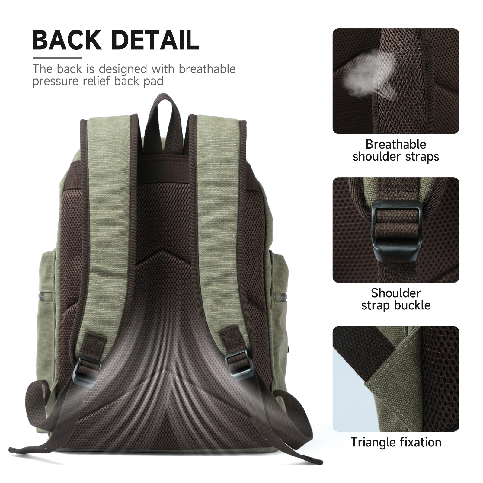 MATE ELAN Retro Casual Canvas  - огляд і ціна Canvas Backpack Casual