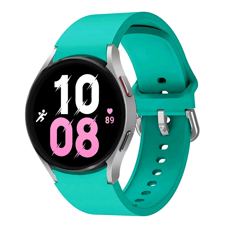 

Silicone Strap For Samsung Watch 4 5 6 44mm 40mm Classic 47mm 43mm 42 46mm Official Sport Bracelet Galaxy Watch 5 Pro 45mm Band