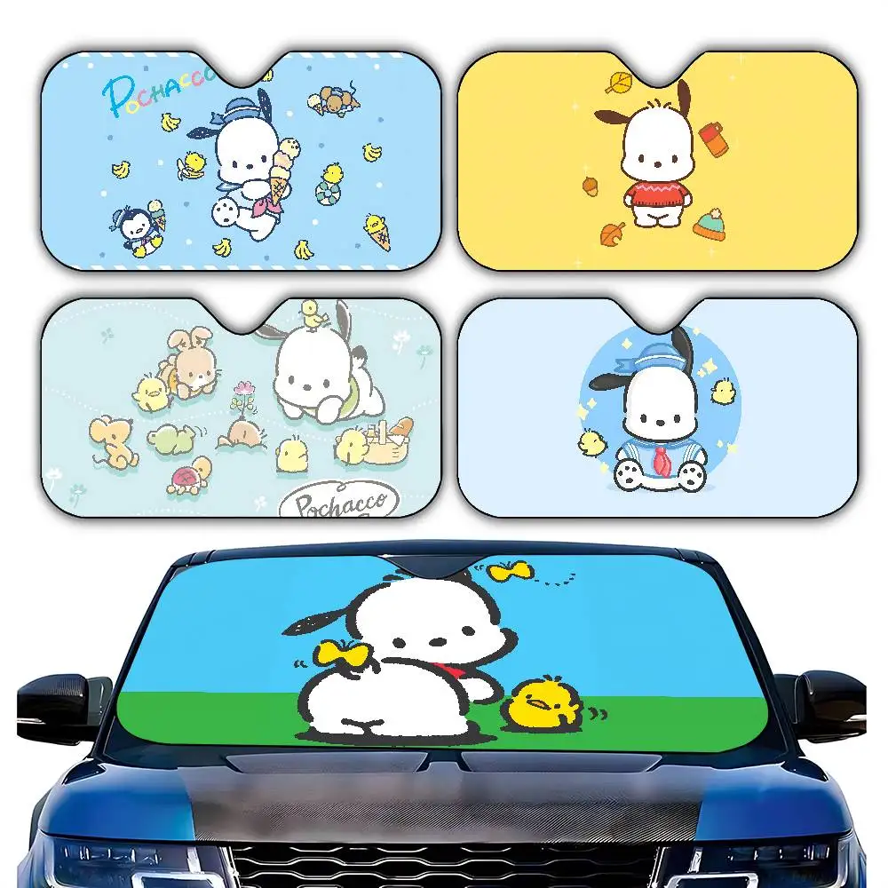

Cute Cartoon P-PochaccoS Car Sunshade Curtains Driving Car SunShade Windscreen Cover Shade Car SunShade UV Rays Visor Protector