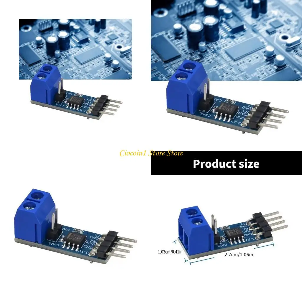 

A3PC Fast Speed SN65HVD230 CAN Bus Module Networking Transceiver for Data Communication