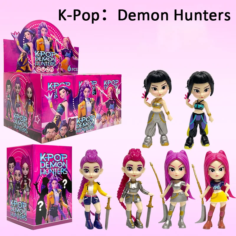 

2025 Горячая аниме KPop Devil Hunter кукла виниловая игрушка Rumi Mira Zoi персонаж виниловая маска слепая коробка орнамент игрушка подарок на день рождения