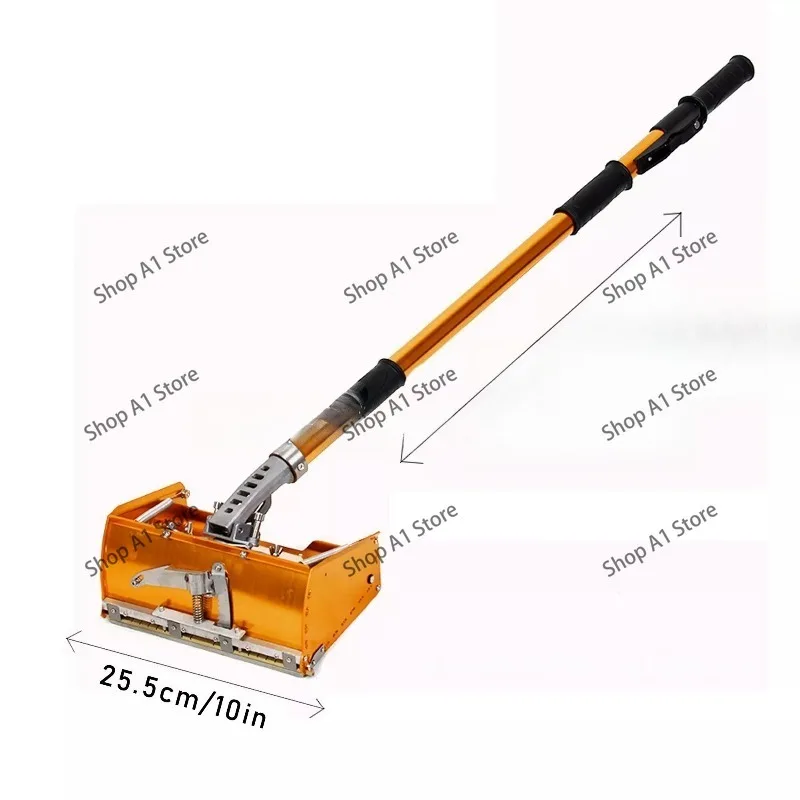 Professional Drywall Flat Box Gold-Flat Handle-Aluminum Precision Tools-Drywall Sheetrock Cleanable Smooth Finishing Kit