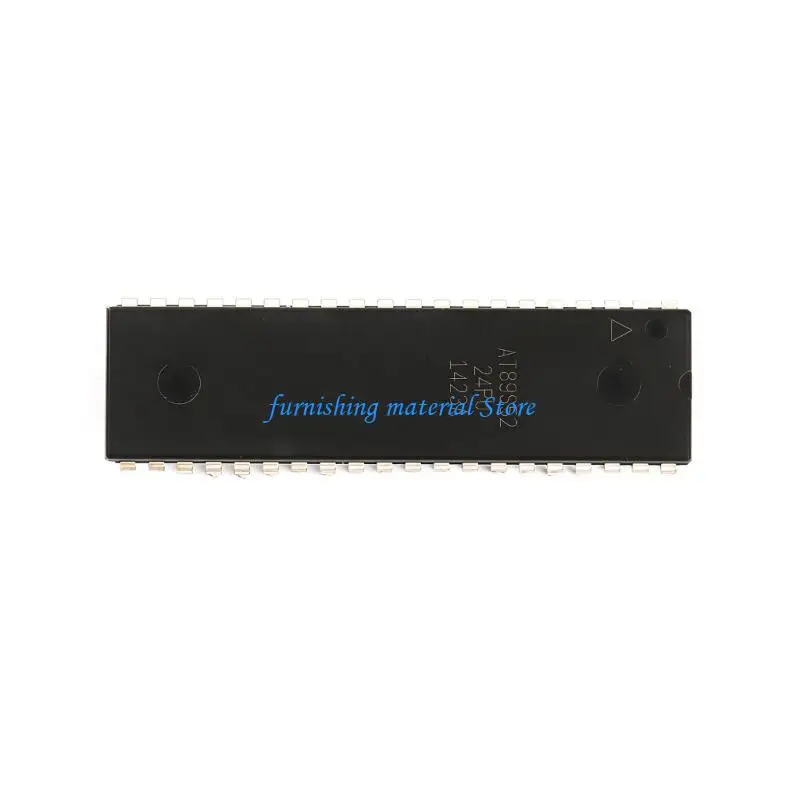 Y5GD Plastic Shell AT89C52 24MHz Microcontroller DIP40 Format for Electronics Prototyping and Learning Development Boards