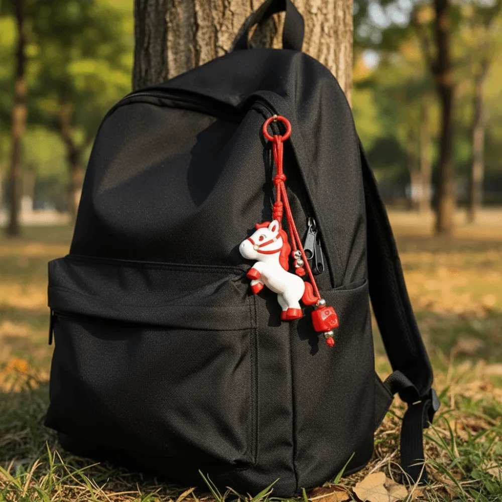 Porte-clés petit cheval année cheval, pendentif de sac cheval exquis et mignon, clé de voiture, cadeau