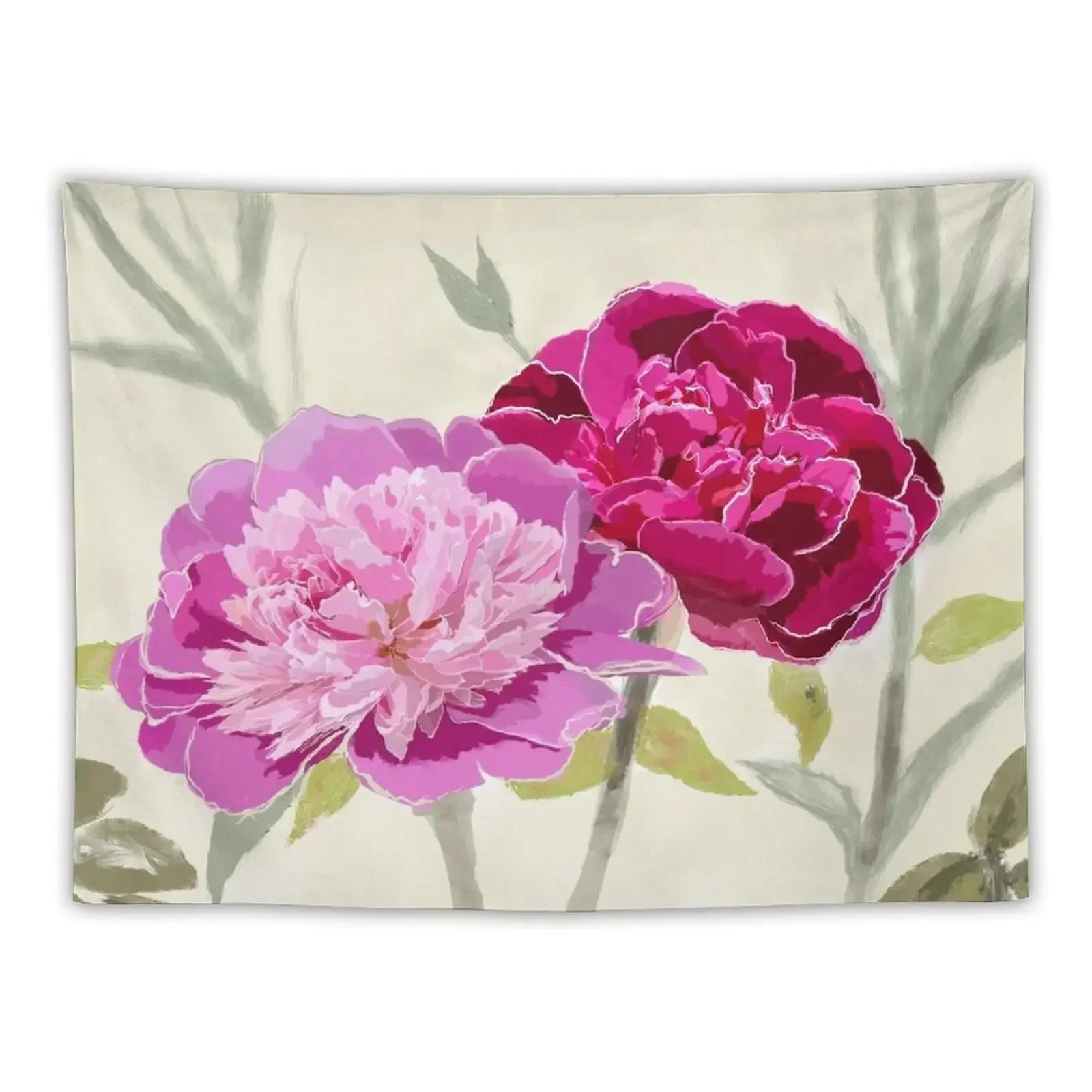 Peonies for Love Tapestry Home And Comfort Decor Aesthetic Room Decor House Decoration Tapestry