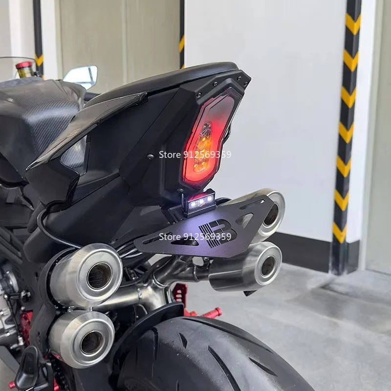 Applicable to 750SR modified R1 tail light short tail card rack photo