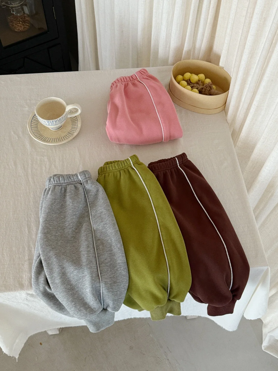 Plus Velvet Thick Girls Fleece Sweat Pants Solid Kids Boys Warm Trousers Baby Clothes 2025 Winter New Children Casual Pants